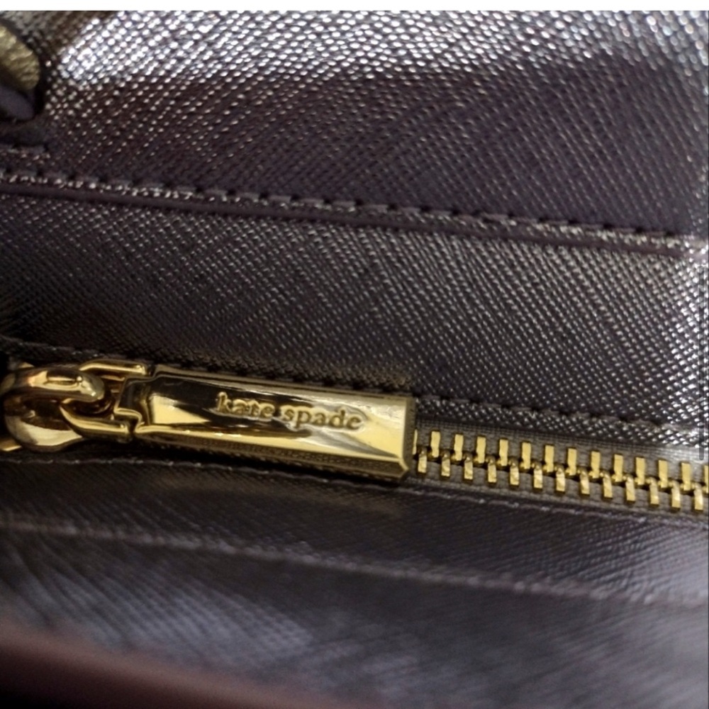 Kate spade tinsel glitter  saffiano leather Lavender Handbag crossbody  NWOT - Picture 7 of 11